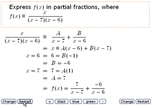 View step-by-step solutions to algebraic problems