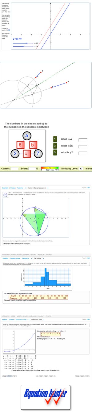 MathsNet GCSE Screenshots